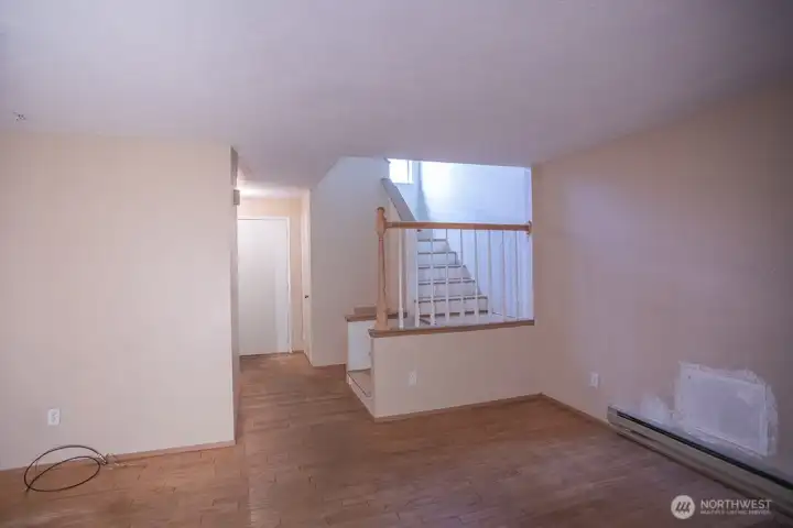from livign room looking back at entry