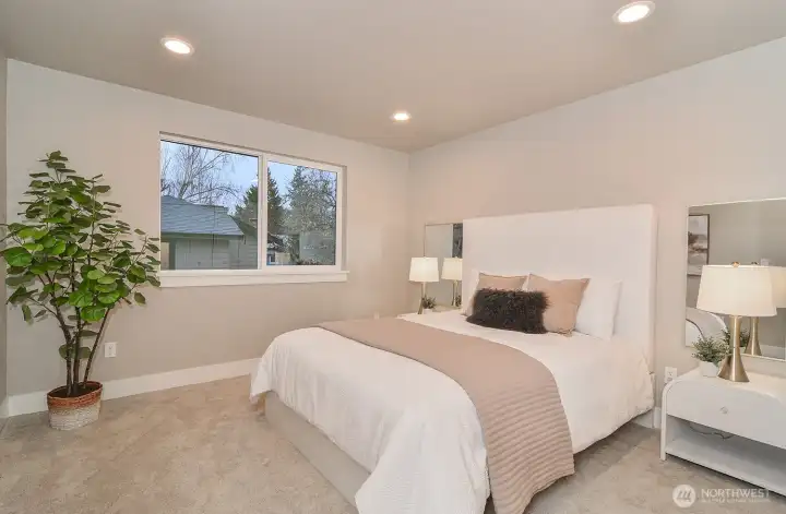 Upper level bedroom. Upper level bedroom.