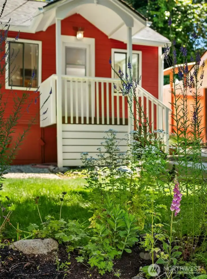 Easy care landscaping. Just enough room to go a favorite flower or two.