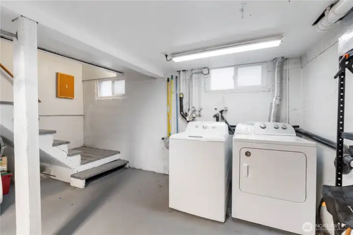 Laundry in the basement always dry
