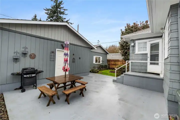 Back yard patio