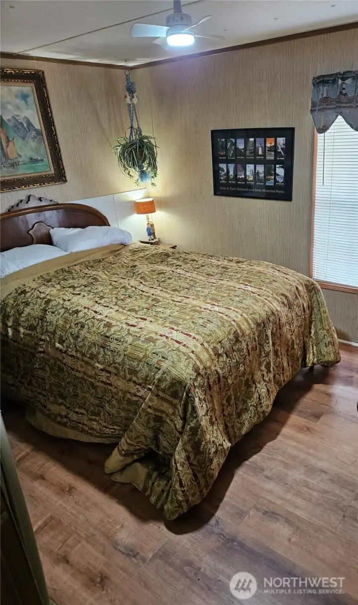 Second bedroom with a nice amount of space and storage area in the closet.