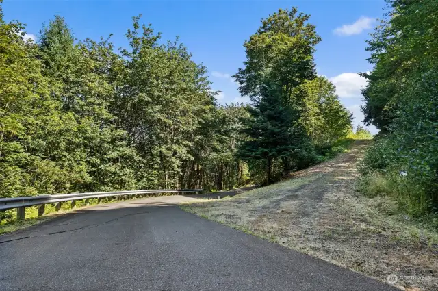 Paved road to property.