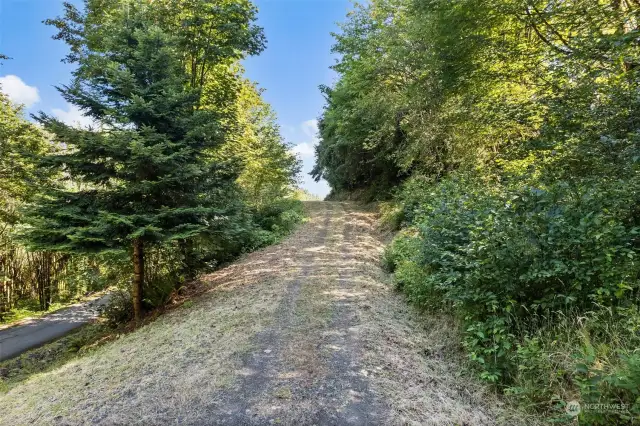 Road to lead to property off paved road.