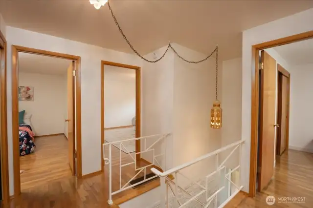 Upstairs you will find 4 bedrooms and full bath with 2 storage closets.