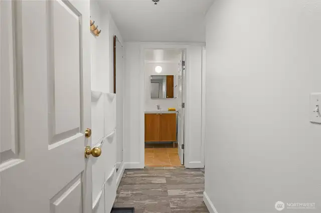 More storage off the front entryway