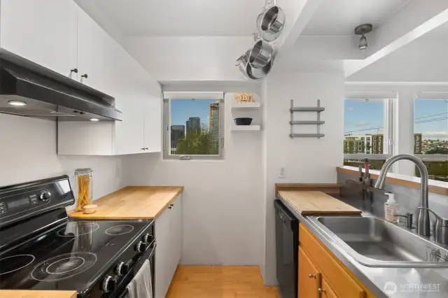 Thoughtfully laid out kitchen space