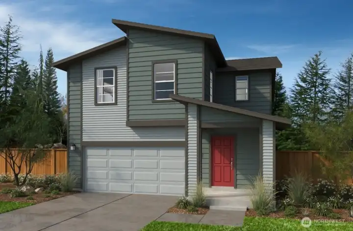 Rendering, not of actual home