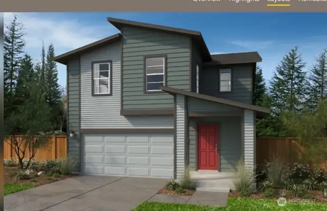 Depiction of home not actual home