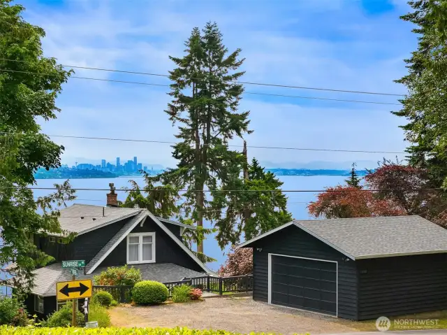 View looking SE toward Seattle.