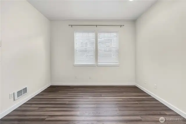 Main floor bedroom with walkin closet. Could be primary bedroom