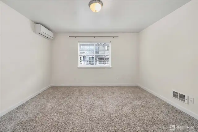 Upstairs bedroom with private bathroom and walkin closet
