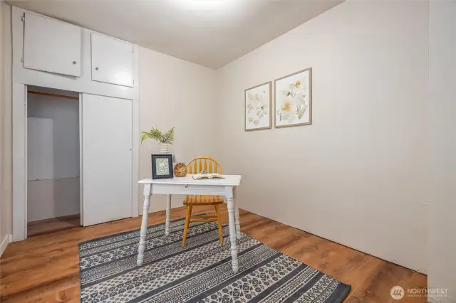 2nd main floor bdrm, notice LVP flooring runs throughout