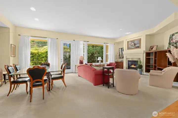 You will love this home's greatroom-concept floorplan.  All spaces blend together to create a comfortable and spacious living experience.  Also notice the beautiful oversized windows that provide beautiful natural light without compromising privacy.