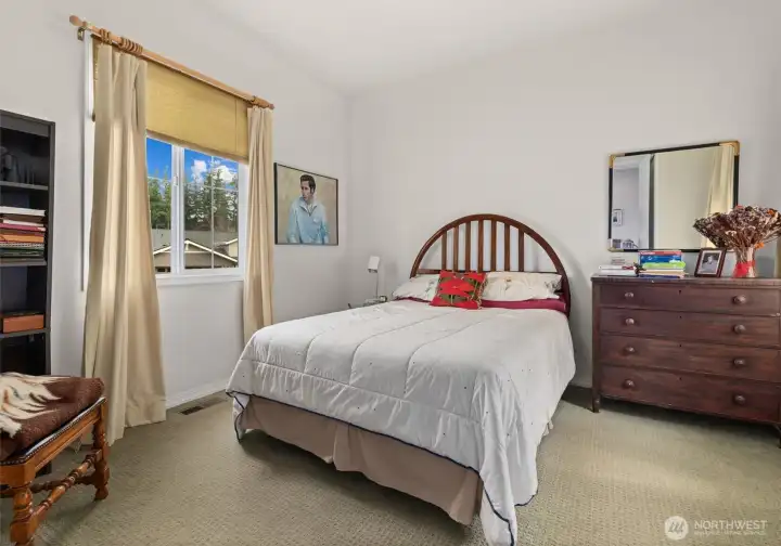 The perfect guest suite is located adjacent to the sitting room.  One of the best features of the Monticello floorplan is that the bedrooms are all situated for maximum privacy.