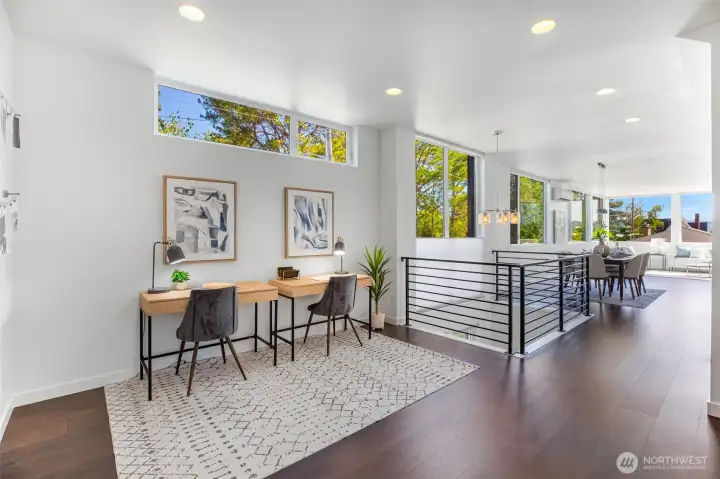 Spacious, open, and bright main level