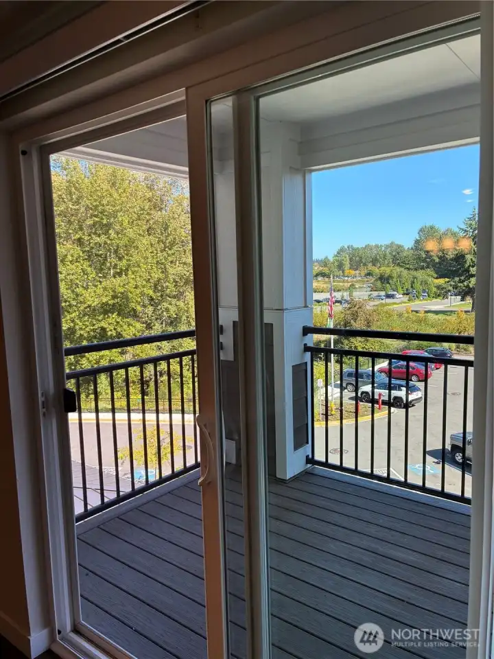 Enjoy coffee, meals or reading on your deck with a lovely view of the co-op's green space.