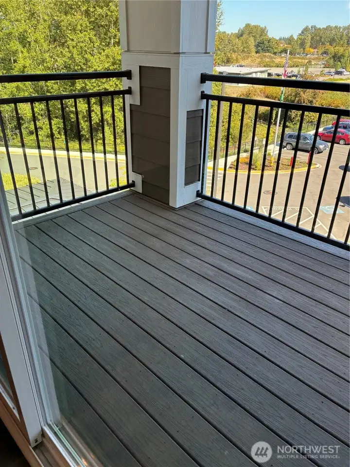Covered balcony: can't you see your flowering pots and comfy chairs in this space!