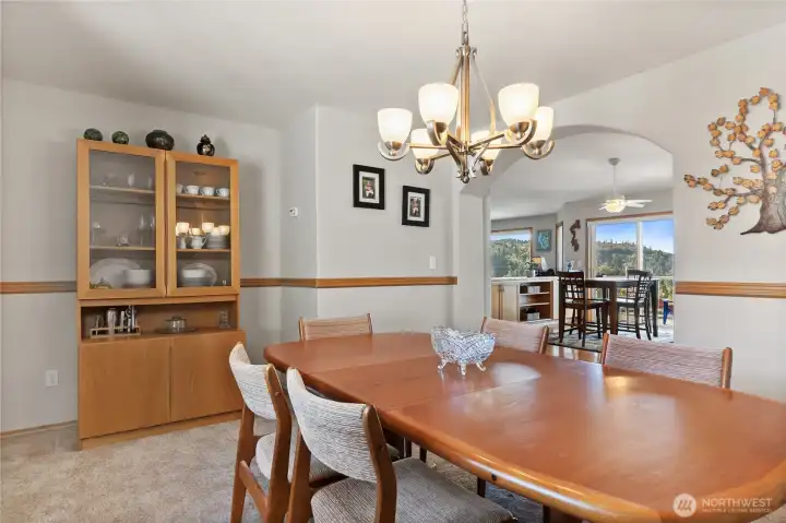 Formal Dinning room off kitchen
