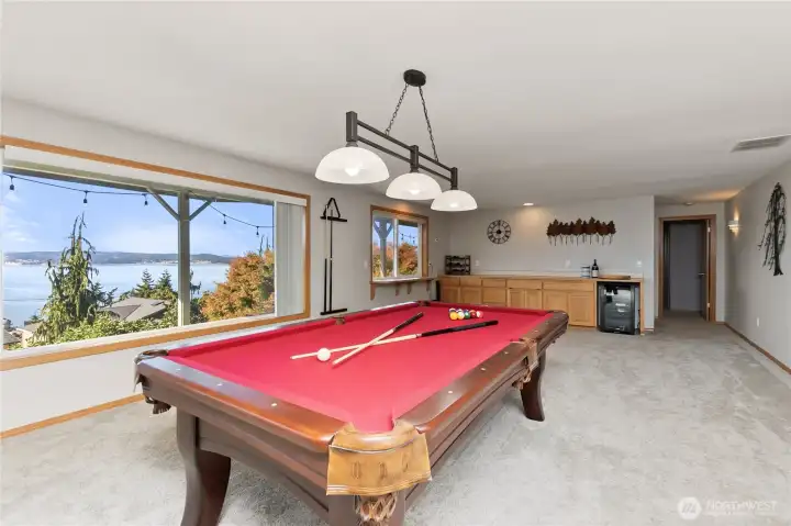View of bay and hot tub