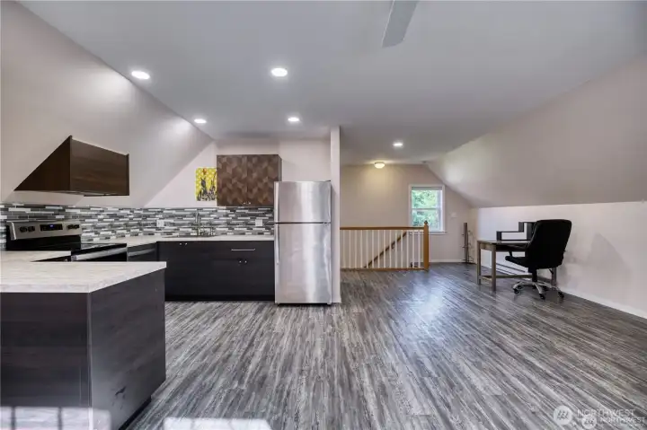 Another view of the bonus room above the garage.