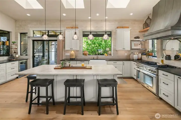 A kitchen that invites conversation and culinary skiils!