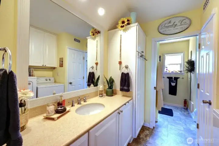 Bathroom/Utility room off kitchen