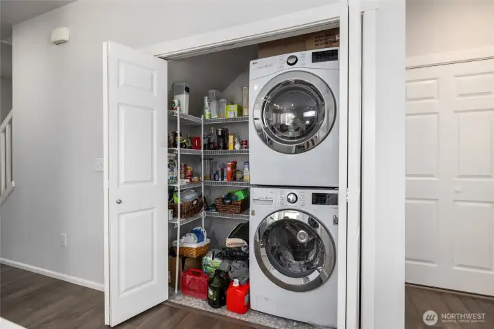 Pantry and Laundry closet. Washer and Dryer included