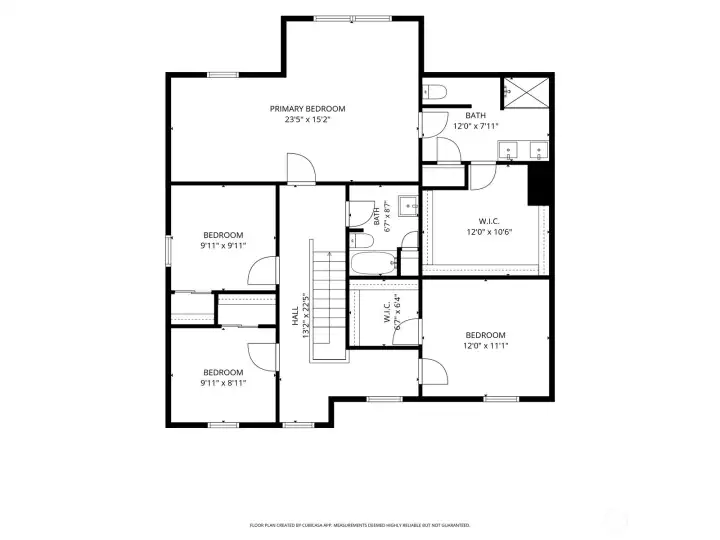 Upstairs layout.