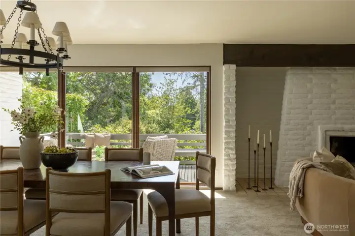 Territorial views from dining room