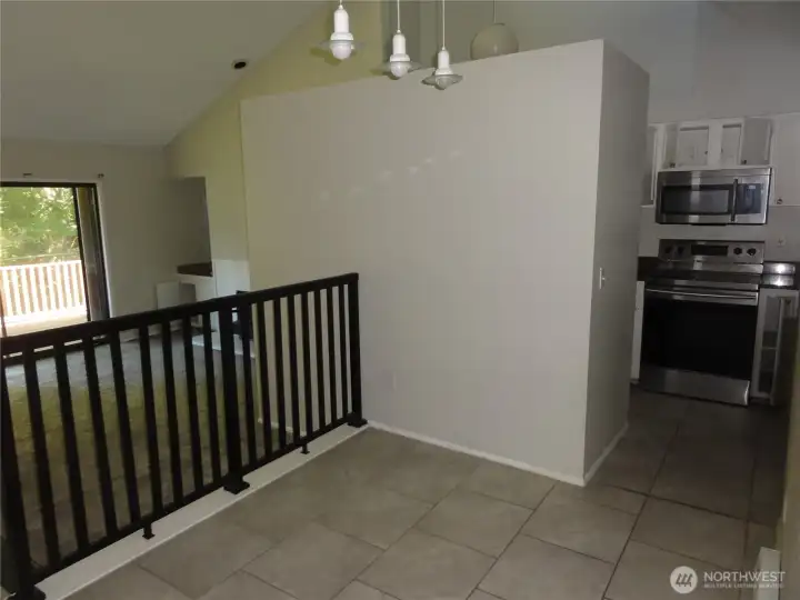 Eating area off kitchen