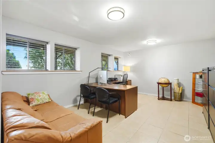 Bonus room or home office on lower level