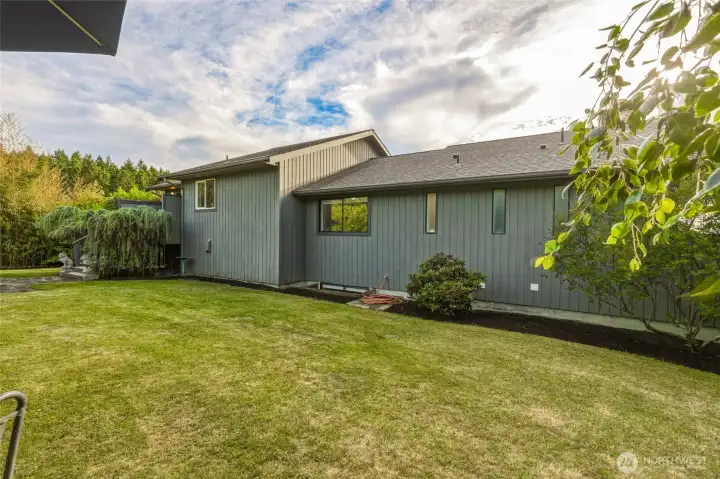 Back view of home