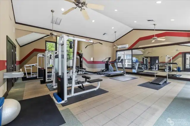 Gym located in club house