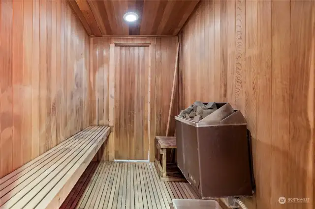 Primary bath also leads to your very own private sauna!