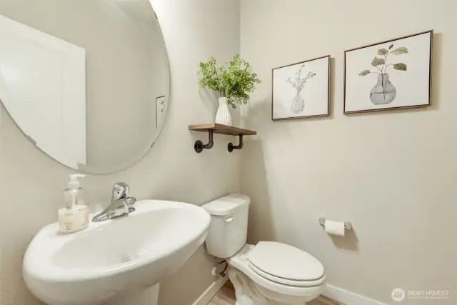 downstairs powder room