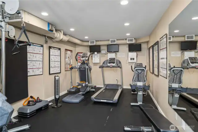 Fitness center is just one of the many amenities waiting for you to enjoy.