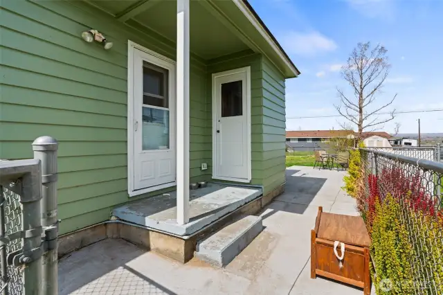 Covered back porch
