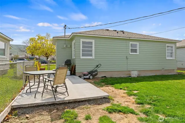 Patio and BBQ area