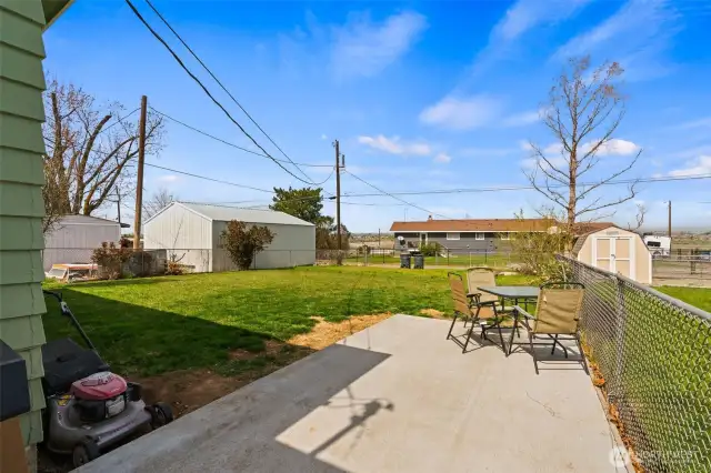 Patio for entertaining