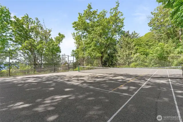 Tennis/Pickleball courts in Kinnear Park.