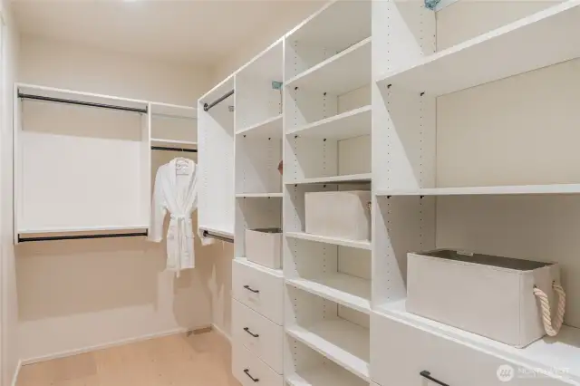 Primary walk-in closet