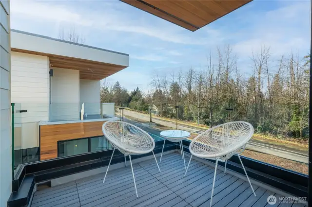 Balcony deck off primary