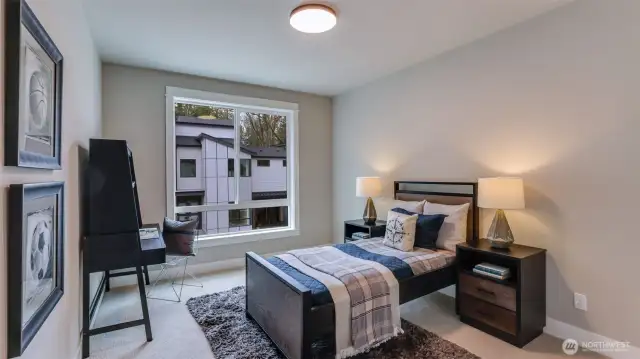 4th of 4 bedrooms on the 2nd Level (photo is of the Model Home)
