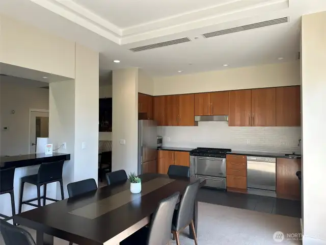 Club room has a fully appointed kitchen