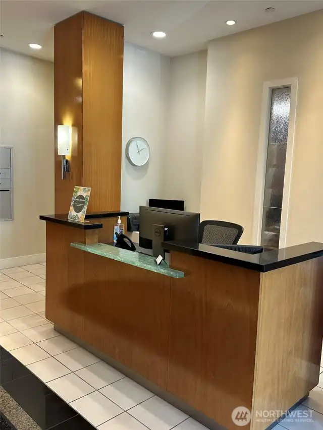Friendly concierge desk
