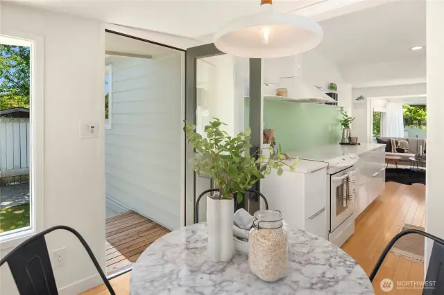 This entire home feels like there are windows everywhere but also maintains a great sense of privacy.
