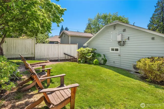 The property easily lives as one yet works well as 2 separate properties if desired.