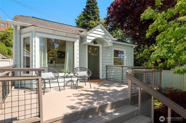 This absolutely immaculate main house features a large deck on the west side for great afternoon sun.