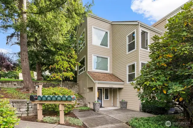 Another View of the Main Entrance. Access to the condo is through this entrance or through the garage. All with no stair access.
